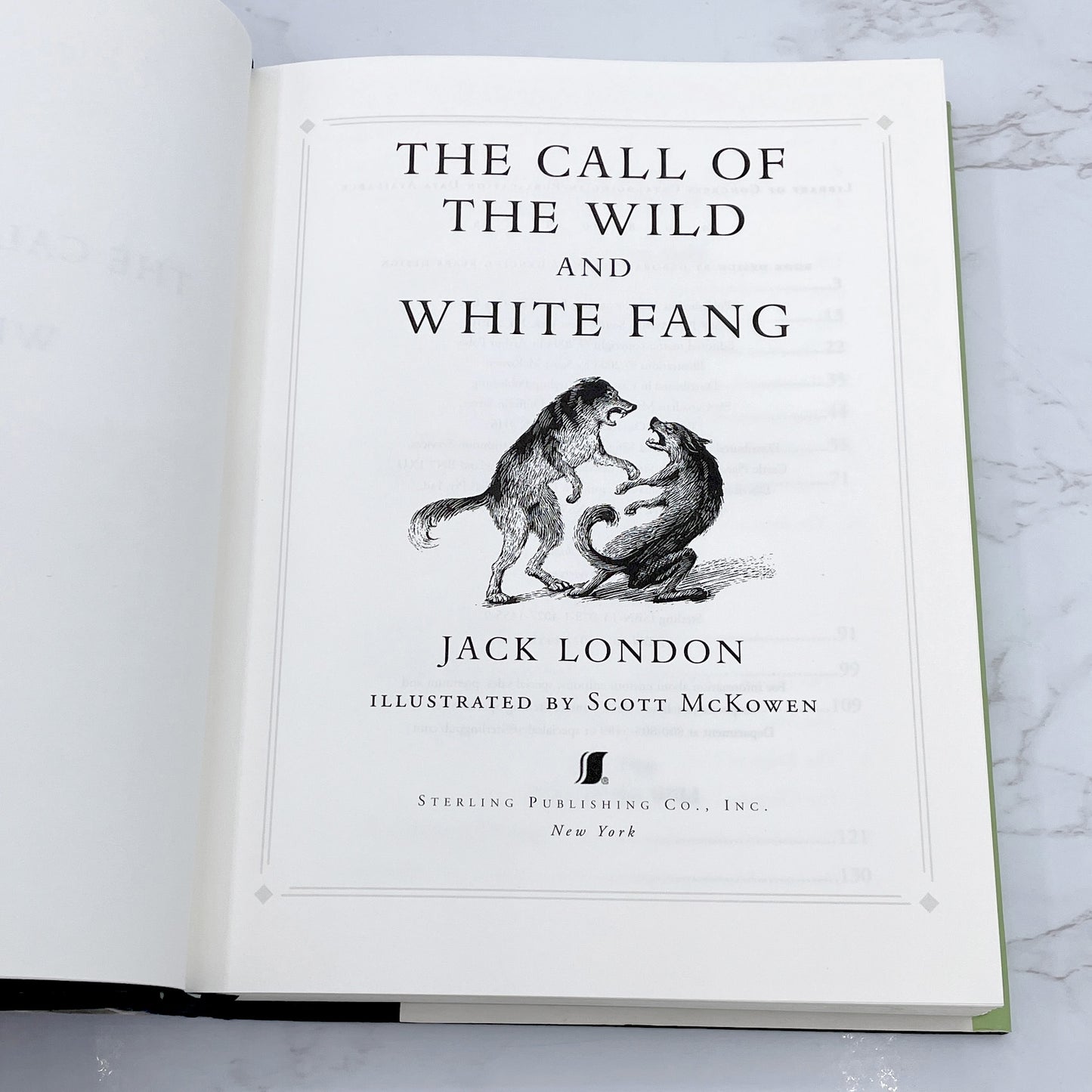 The Call of the Wild & White Fang by Jack London [ILLUSTRATED HARDCOVER OMNIBUS] 2004 • Sterling