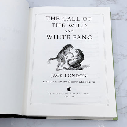 The Call of the Wild & White Fang by Jack London [ILLUSTRATED HARDCOVER OMNIBUS] 2004 • Sterling