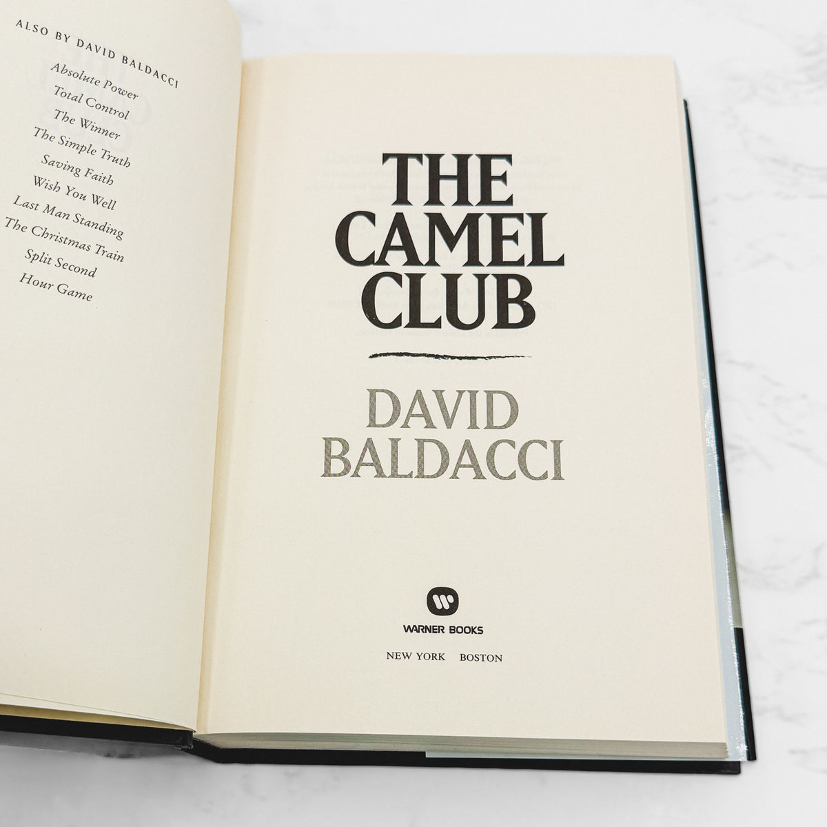 The Camel Club by David Baldacci [2005 HARDCOVER] BCE • Warner Books *Condition