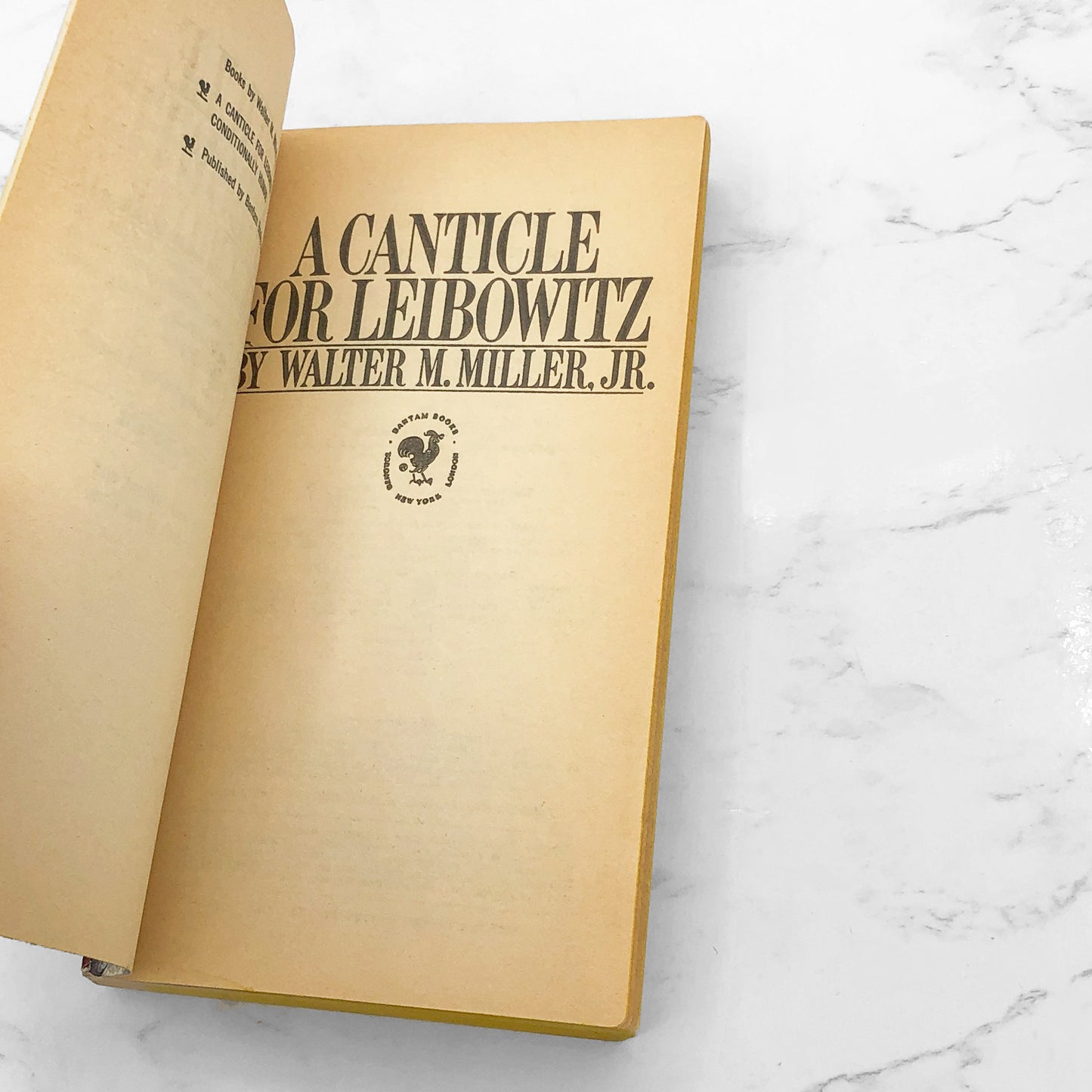 A Canticle for Leibowitz by Walter M. Miller Jr. [1968 PAPERBACK] Bantam Books