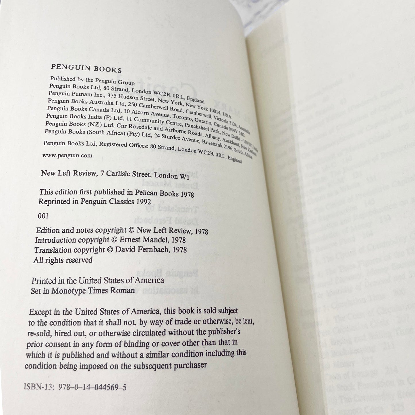 Capital: A Critique of Political Economy, Volume II by  Karl Marx [TRADE PAPERBACK] 1992 • Penguin Classics