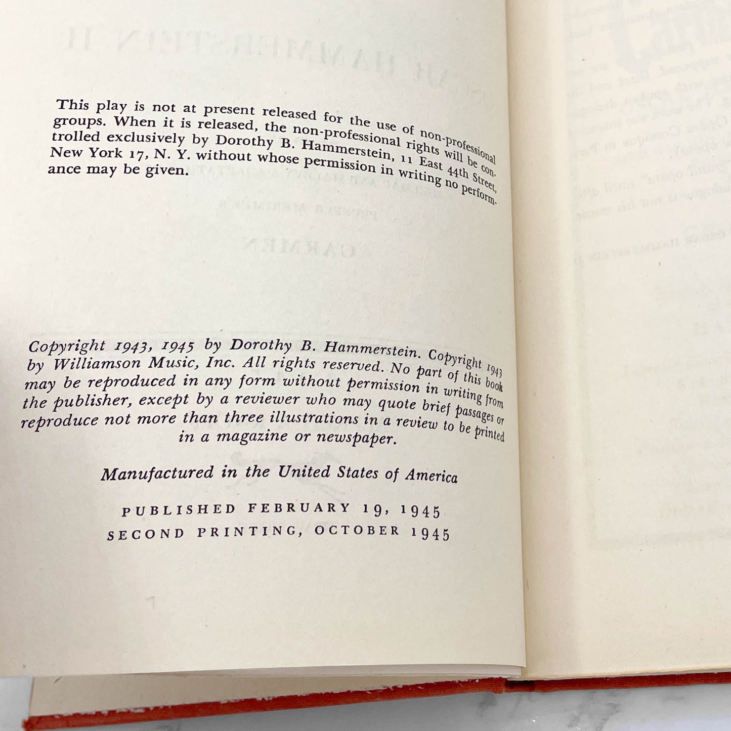 Carmen Jones by Oscar Hammerstein II [FIRST EDITION] 1945 • Knopf