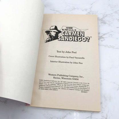 Where in the USA Is Carmen Sandiego? by John Peel [TRADE PAPERBACK] 1993