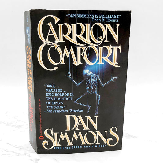 Carrion Comfort by Dan Simmons SIGNED • [FIRST PAPERBACK PRINTING] 1990 • Warner Books *See condition