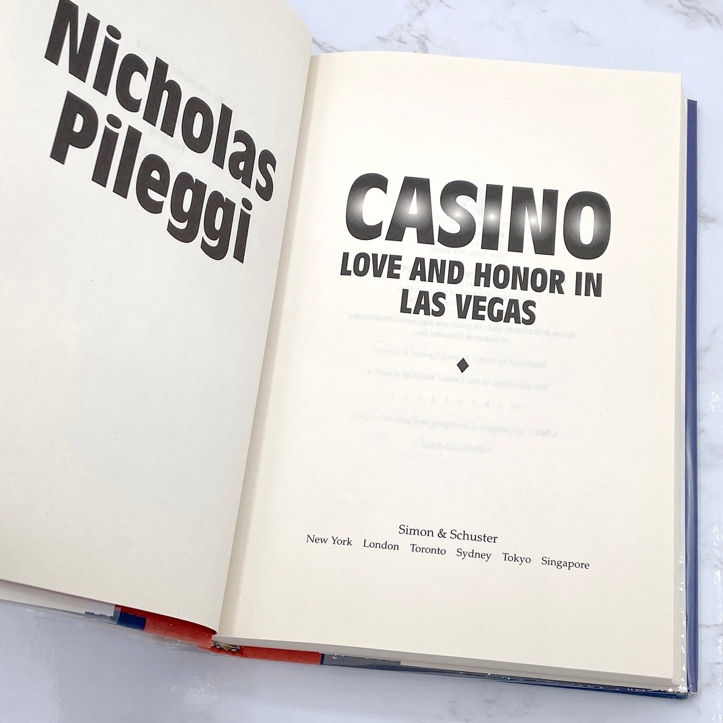 Casino by Nicholas Pileggi [FIRST EDITION • FIRST PRINTING] 1995 • Simon & Schuster
