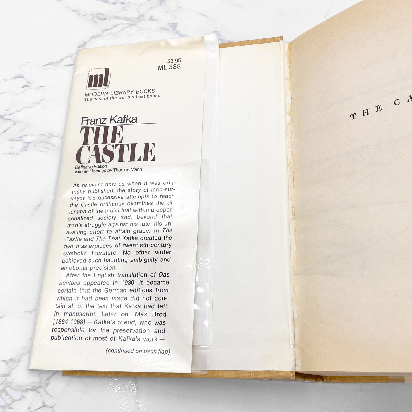 The Castle by Franz Kafka [1969 HARDCOVER] • The Modern Library • Definitive Edition