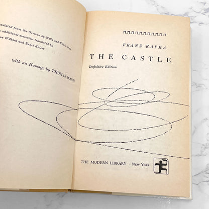 The Castle by Franz Kafka [1969 HARDCOVER] • The Modern Library • Definitive Edition