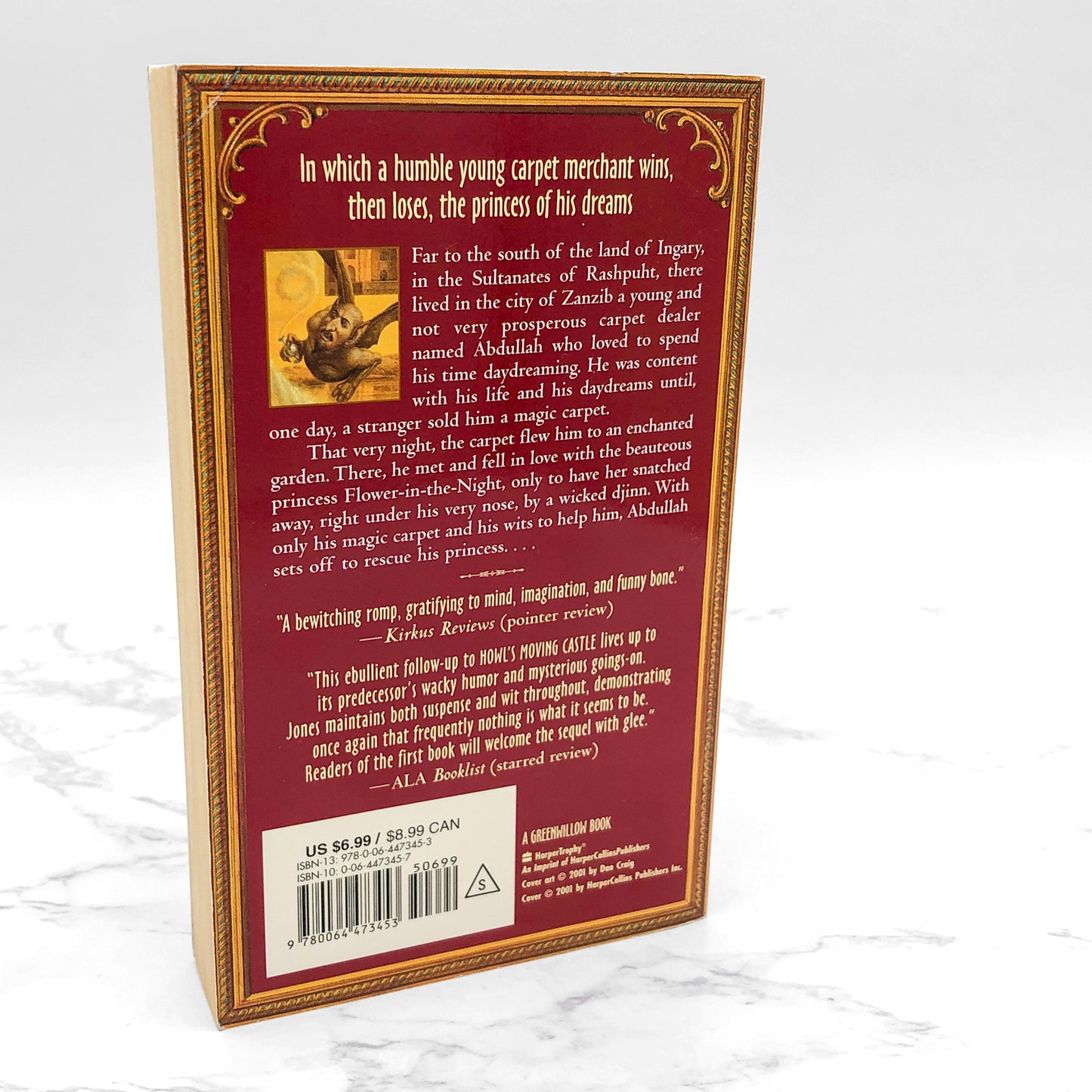 Castle in the Air by Diana Wynne Jones [2001 PAPERBACK] • Howl's Moving Castle #2