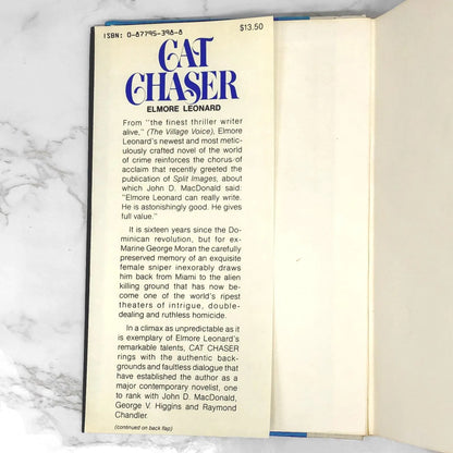 Cat Chaser by Elmore Leonard [FIRST EDITION • FIRST PRINTING] 1982 • Arbor House