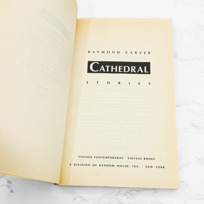 Cathedral by Raymond Carver [TRADE PAPERBACK] 1989 • Vintage Contemporaries • 1st Print!