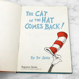 The Cat in the Hat Comes Back by Dr. Seuss [1958 HARDCOVER] • Beginner Books • 60's Printing!