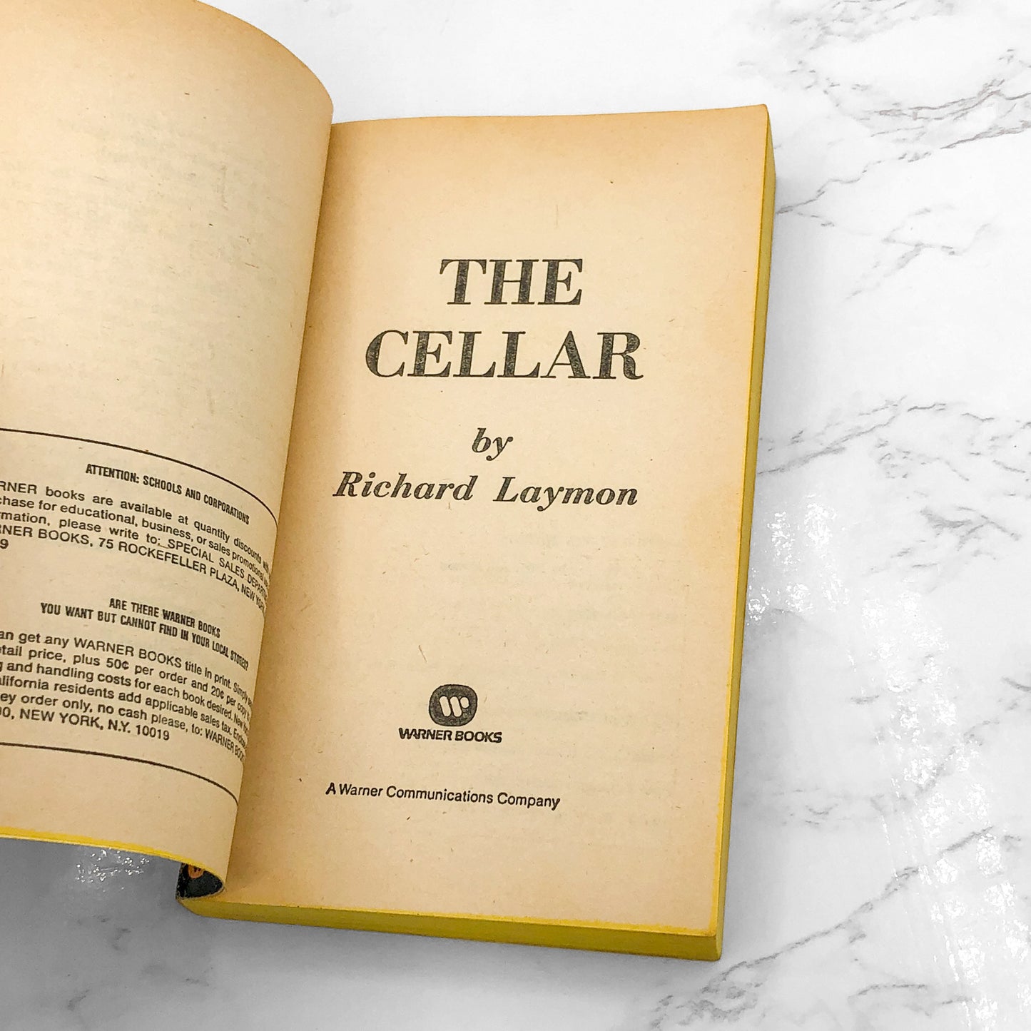 The Cellar by Richard Laymon [FIRST EDITION • FIRST PRINTING] 1980 • Warner Books