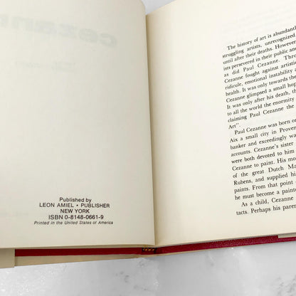 Cezanne with text by Pamela Pritzker [FIRST EDITION] 1974 • Leon Amiel