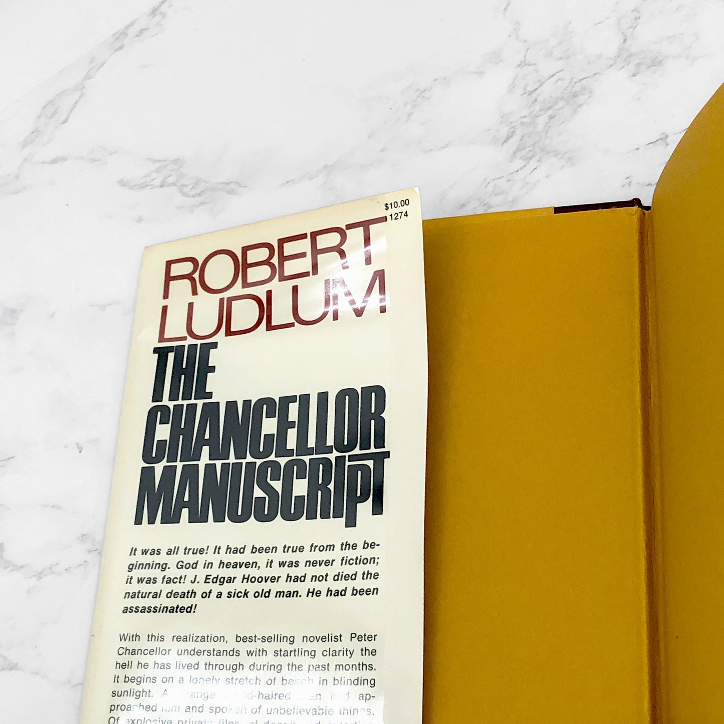 The Chancellor Manuscript by Robert Ludlum [FIRST EDITION • FIRST PRINTING] 1977 • The Dial Press