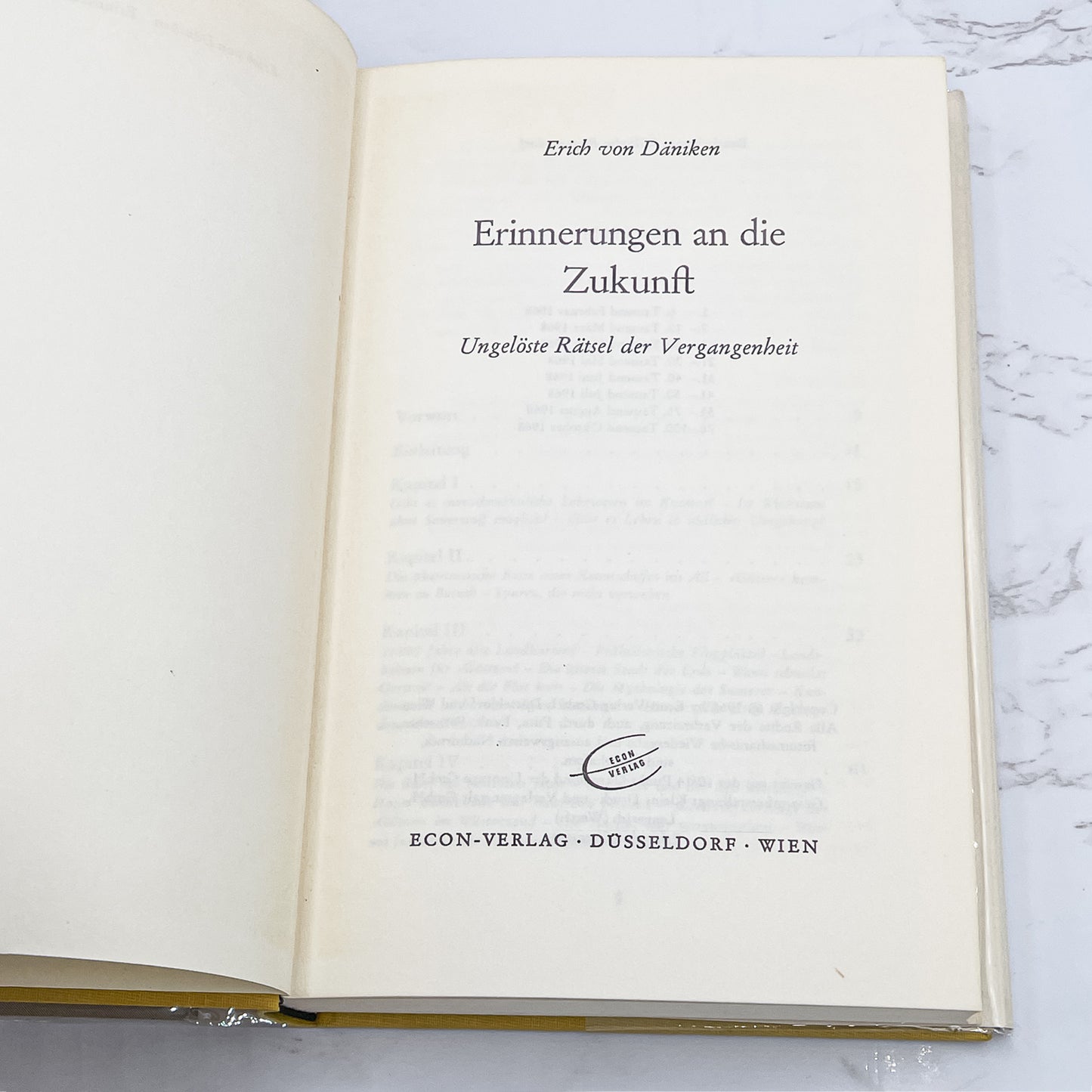 Erinnerungen an die Zukunft 'AKA' Chariots of the Gods by Erich von Däniken [GERMAN FIRST EDITION] 1968 • Econ-Verlag • True 1st!