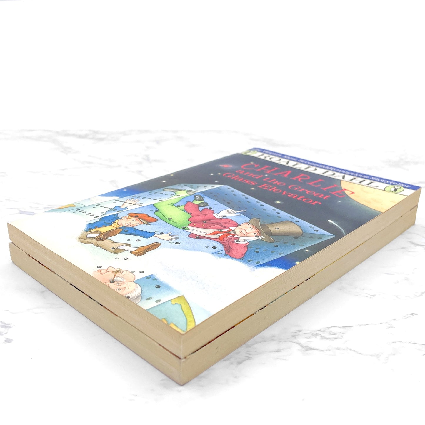 Charlie and the Chocolate Factory & Charlie & the Great Glass Elevator by Roald Dahl [TRADE PAPERBACK SET] 1988 • Puffin Books