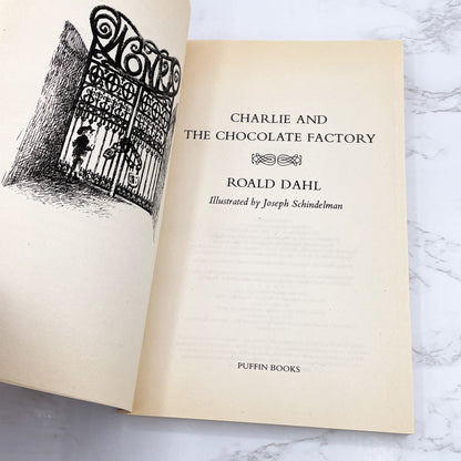 Charlie and the Chocolate Factory & Charlie & the Great Glass Elevator by Roald Dahl [TRADE PAPERBACK SET] 1988 • Puffin Books