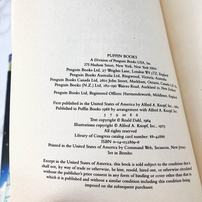 Charlie and the Chocolate Factory & Charlie & the Great Glass Elevator by Roald Dahl [TRADE PAPERBACK SET] 1988 • Puffin Books