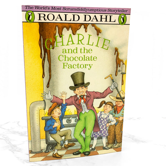 Charlie and the Chocolate Factory by Roald Dahl [TRADE PAPERBACK] 1988 • Puffin Books