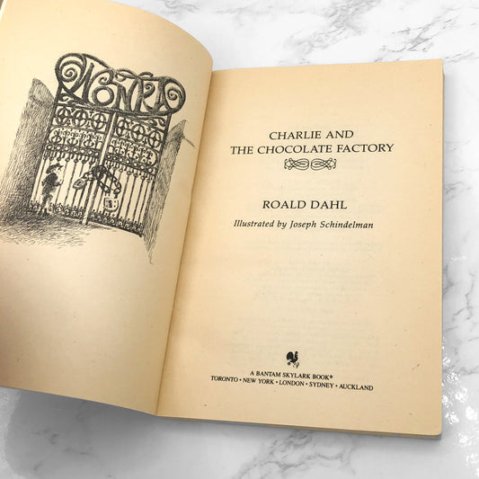 Charlie and the Chocolate Factory by Roald Dahl [TRADE PAPERBACK] 1986 • Bantam Skylark