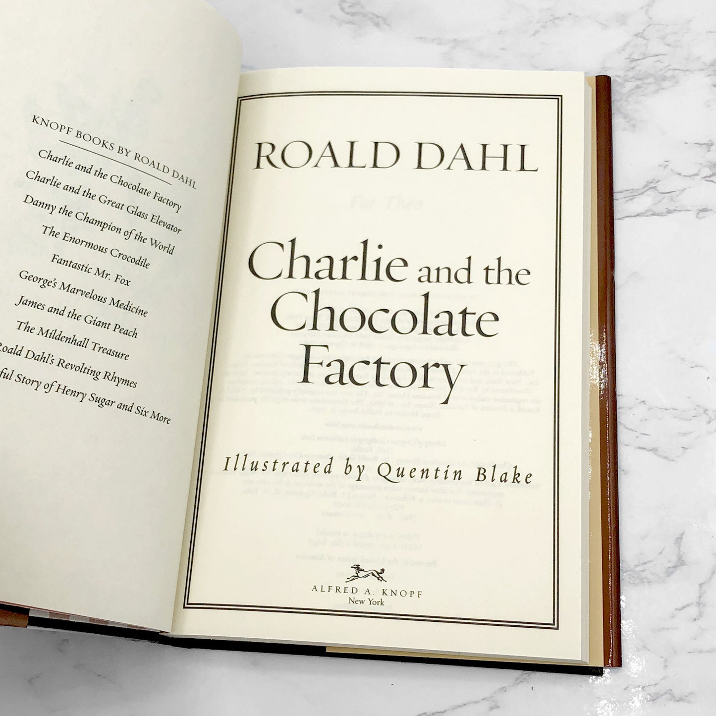 Charlie & the Chocolate Factory by Roald Dahl w. illustrations by Quentin Blake [FIRST REVISED EDITION] 2001 • Knopf