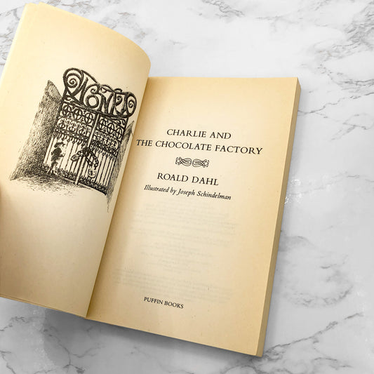 Charlie and the Chocolate Factory by Roald Dahl [TRADE PAPERBACK] 1988 • Puffin Books