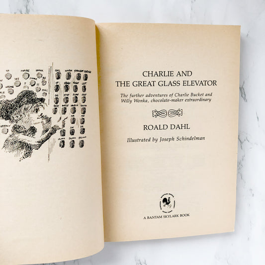 Charlie and the Great Glass Elevator by Roald Dahl [FIRST PAPERBACK EDITION] 1977 • Bantam