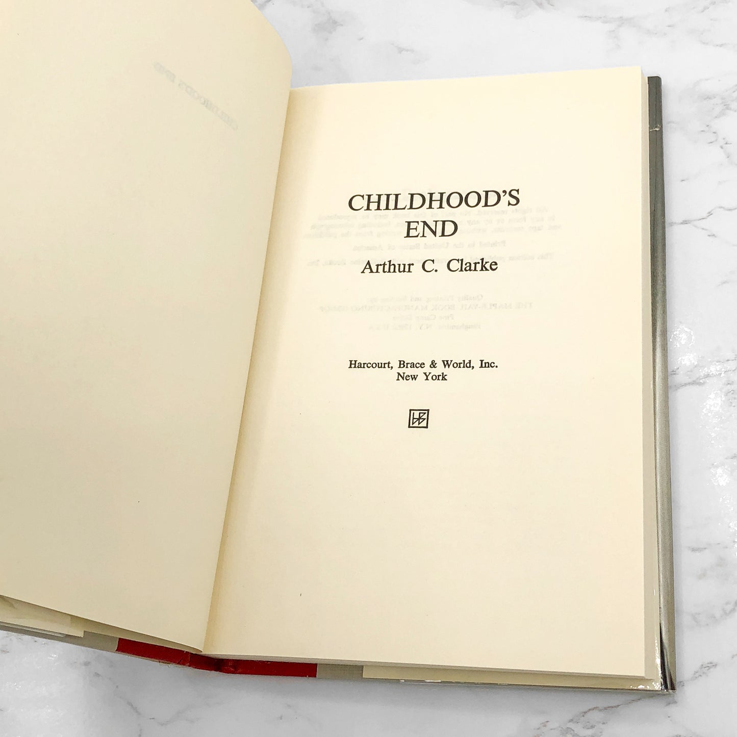 Childhood's End by Arthur C. Clarke [BOOK CLUB EDITION] 1963 • Harcourt, Brace & World