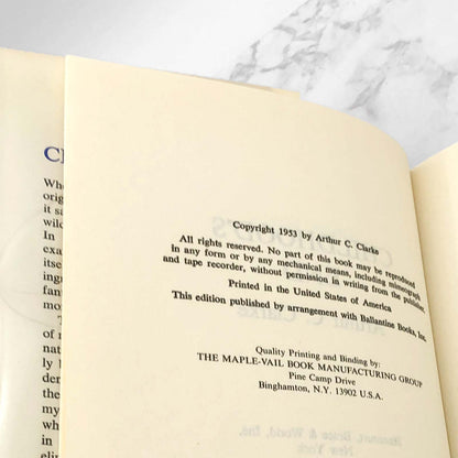 Childhood's End by Arthur C. Clarke [BOOK CLUB EDITION] 1963 • Harcourt, Brace & World