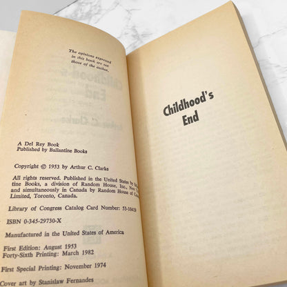 Childhood's End by Arthur C. Clarke [1982 PAPERBACK] • Del-Rey