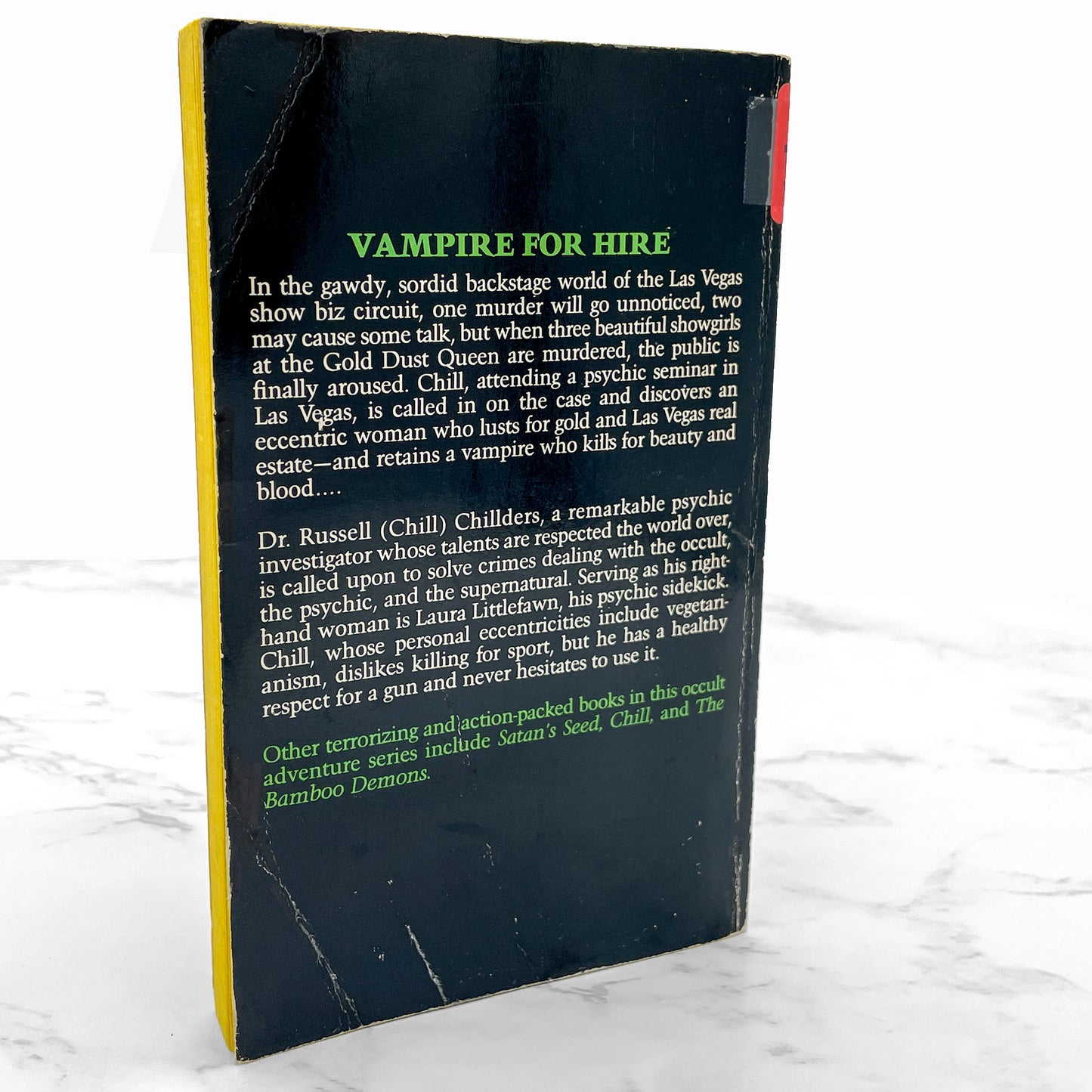 Chill #4: Vegas Vampire by Jory Sherman [FIRST PAPERBACK PRINTING] 1980 • Pinnacle Horror