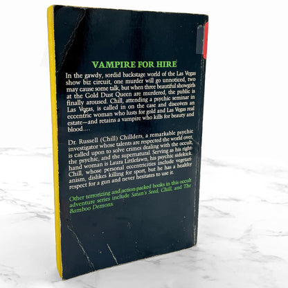 Chill #4: Vegas Vampire by Jory Sherman [FIRST PAPERBACK PRINTING] 1980 • Pinnacle Horror