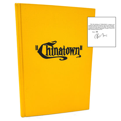 Chinatown: A Screenplay by Robert Towne SIGNED + NUMBERED! [LIMITED FIRST EDITION] #44/350 • 1983 • Neville