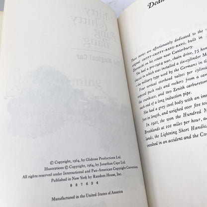 Chitty Chitty Bang Bang by Ian Fleming [FIRST BOOK CLUB EDITION] 1964 • Random House