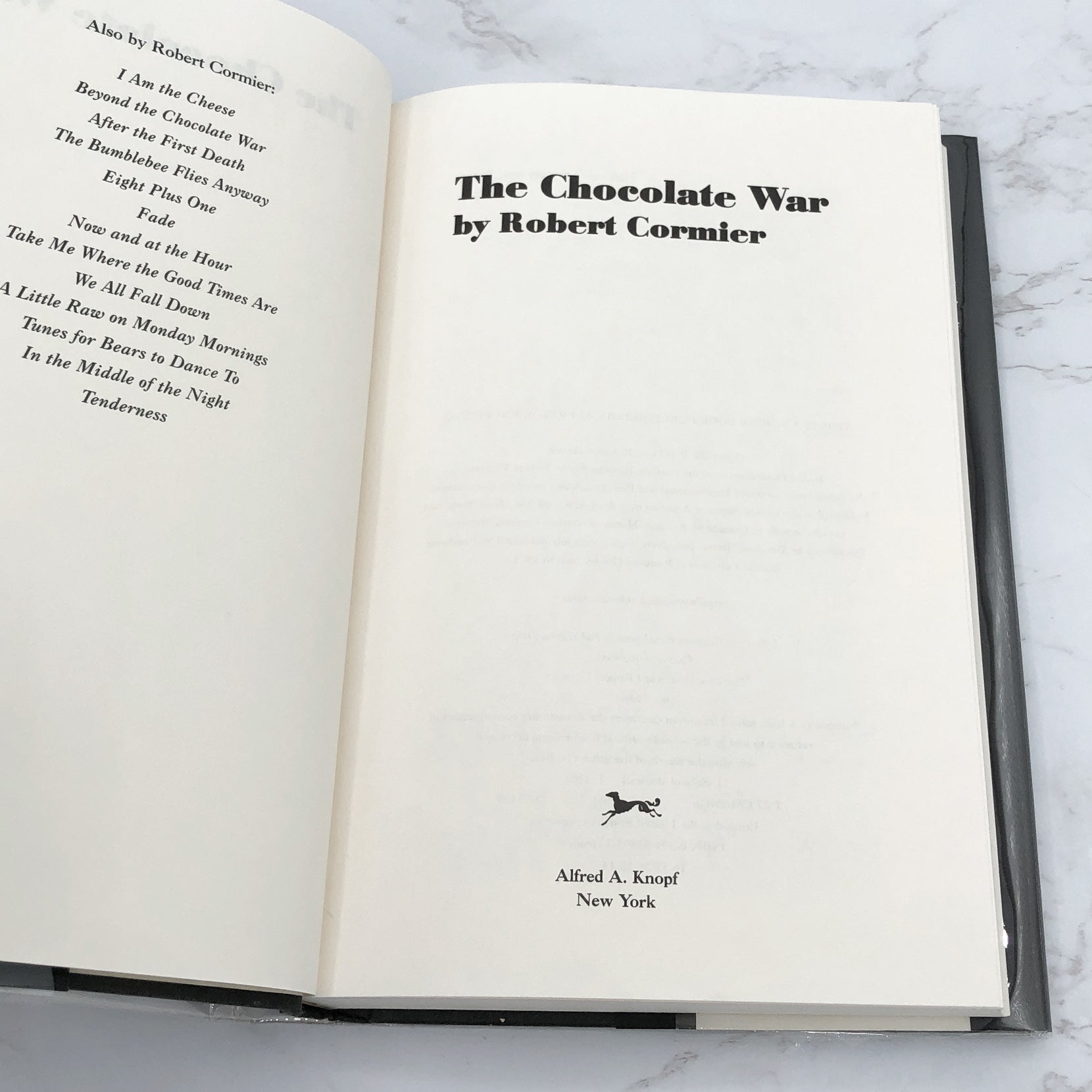 The Chocolate War by Robert Cormier [HARDCOVER RE-PRINT] 1997