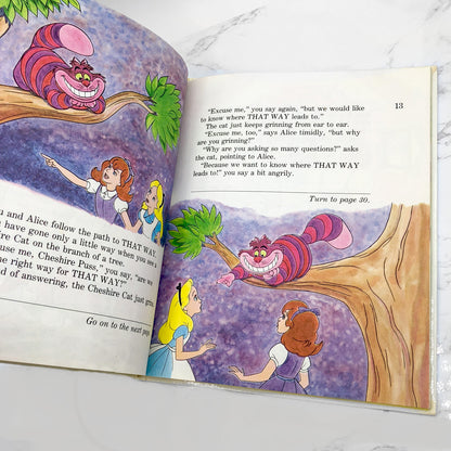 Alice's Wonderland Adventure [Disney Choose Your Own Adventure #5] by Jim Razzi [FIRST EDITION • FIRST PRINTING] 1985