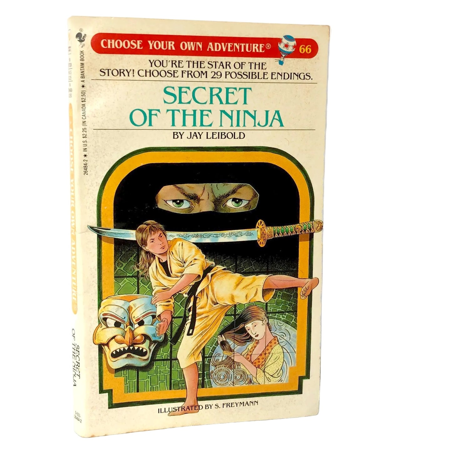 Secret of the Ninja by Jay Leibold [FIRST EDITION PAPERBACK] 1987 • Choose Your Own Adventure #66