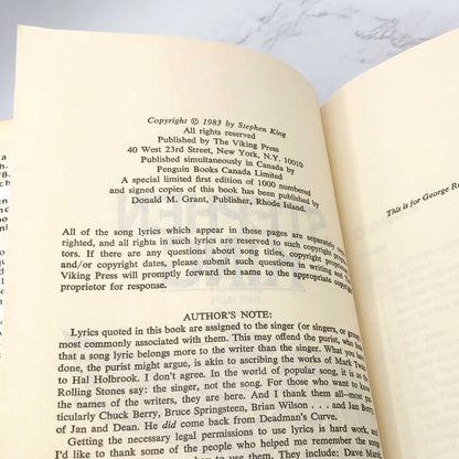 Christine by Stephen King [1983 HARDCOVER] BCE • Viking