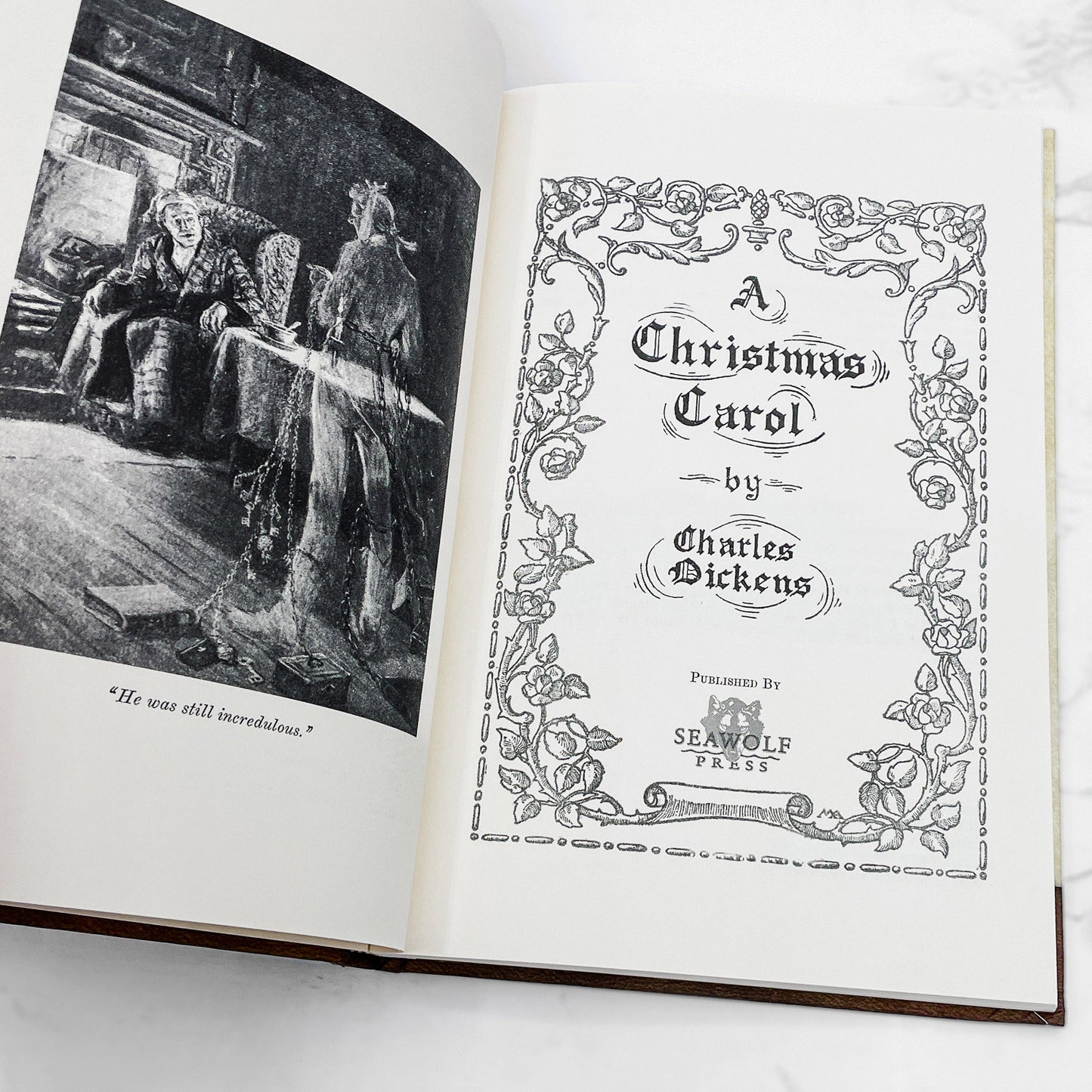 A Christmas Carol by Charles Dickens feat. illustrations by Frederick Simpson Coburn [200th ANNIVERSARY HARDCOVER] 2018 • SeaWolf
