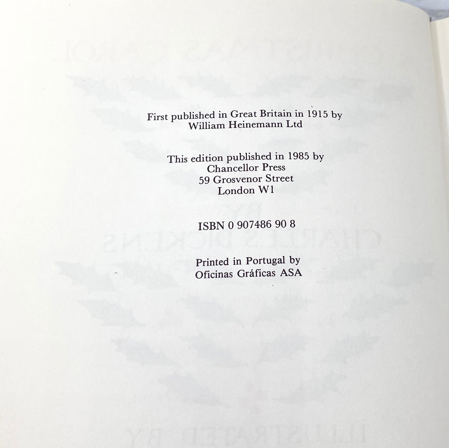 A Christmas Carol by Charles Dickens feat. illustrations by Arthur Rackham [U.K. HARDCOVER RE-ISSUE] 1985 ❅ Chancellor Press