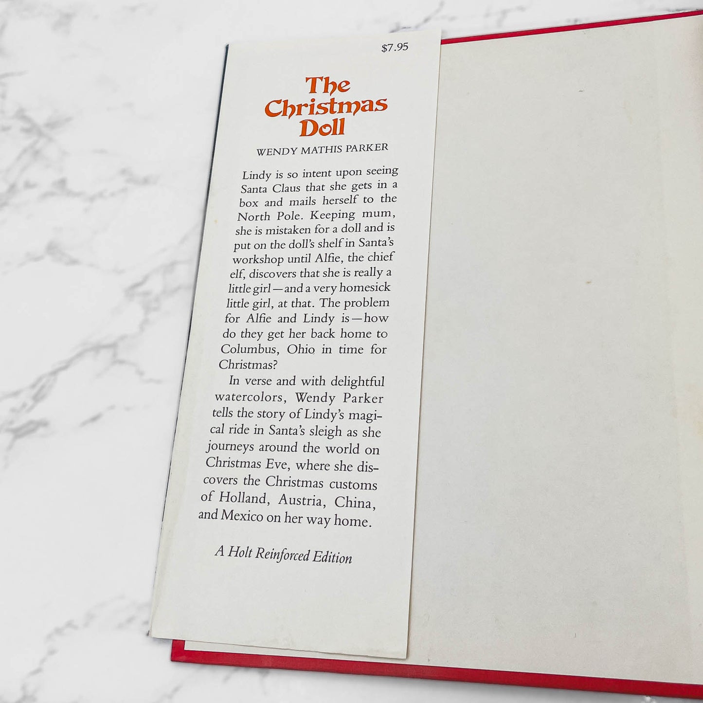 The Christmas Doll by Wendy Mathis Parker [FIRST EDITION] 1979 • Holt, Rinehart & Winston