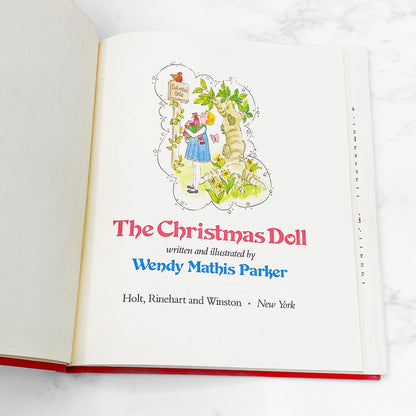 The Christmas Doll by Wendy Mathis Parker [FIRST EDITION] 1979 • Holt, Rinehart & Winston
