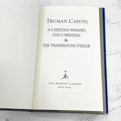 A Christmas Memory, One Christmas & The Thanksgiving Visitor by Truman Capote [FIRST EDITION THUS] • 1996 • The Modern Library
