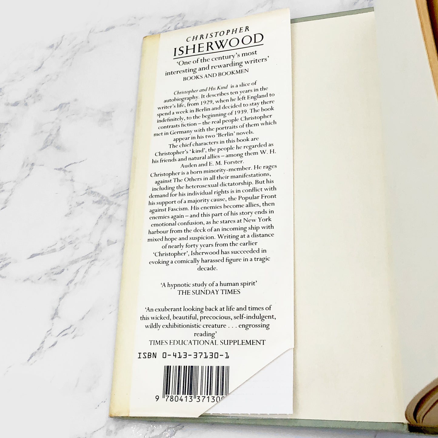 Christopher and His Kind by Christopher Isherwood [U.K HARDCOVER] 1985 • Metheun