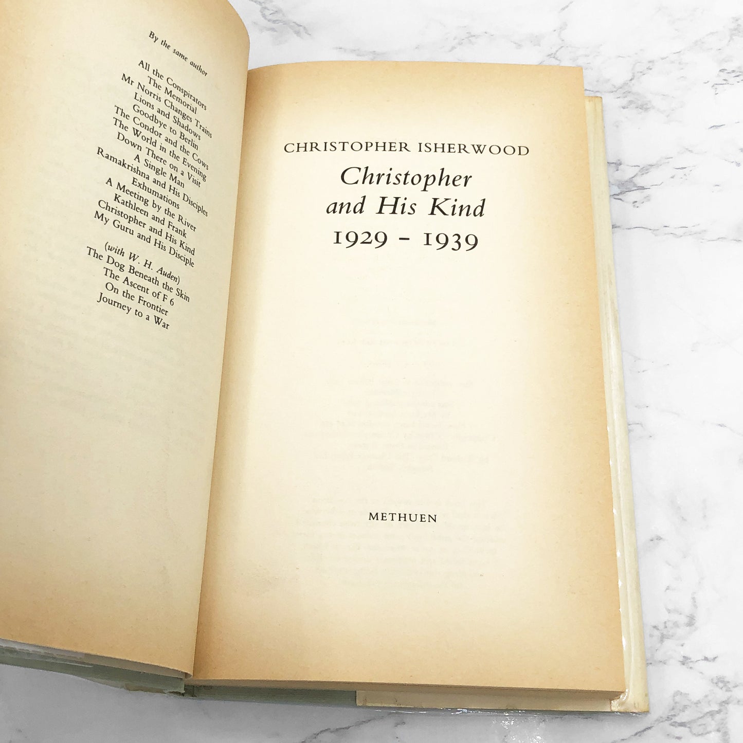 Christopher and His Kind by Christopher Isherwood [U.K HARDCOVER] 1985 • Metheun