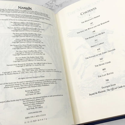 The Complete Chronicles of Narnia by C.S. Lewis [LEATHER-BOUND DELUXE EDITION] 2010 • B&N