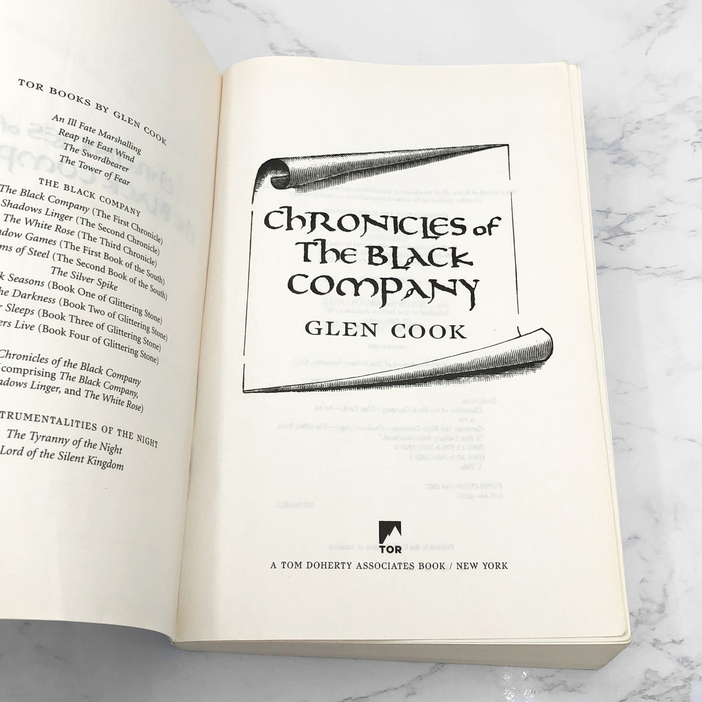 Chronicles of the Black Company by Glen Cook (Black Company #1-3) [TRADE PAPERBACK OMNNIBUS] 2007 • TOR