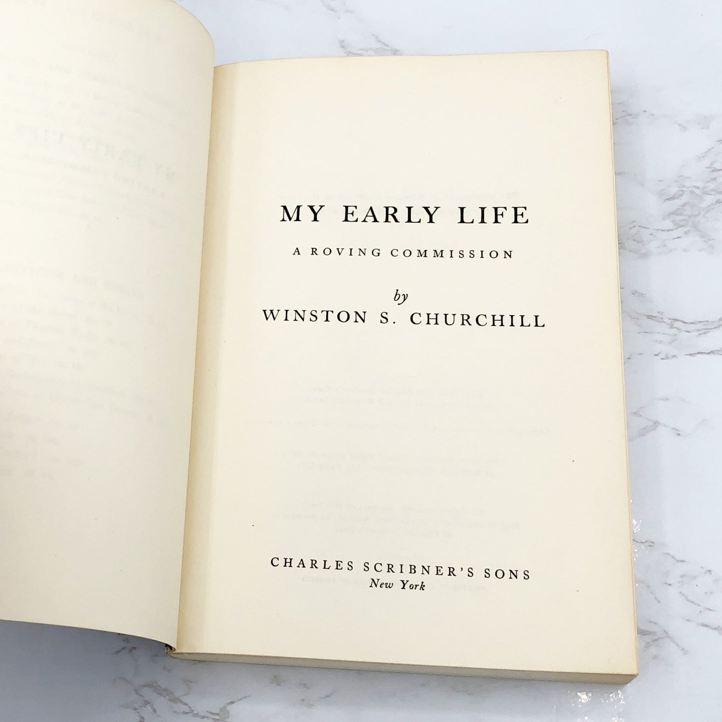 My Early Life: A Roving Commission by Winston S. Churchill [TRADE PAPERBACK] 1958 • Scribners
