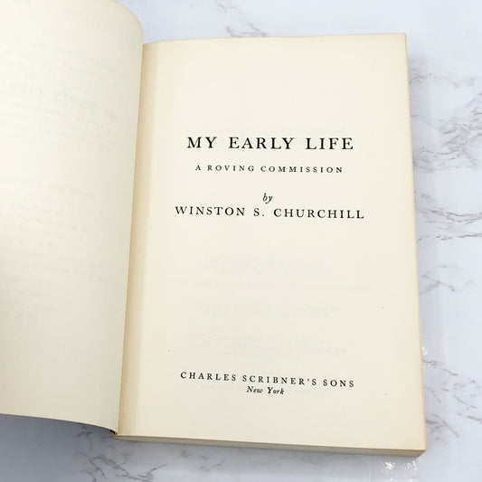 My Early Life: A Roving Commission by Winston S. Churchill [TRADE PAPERBACK] 1958 • Scribners