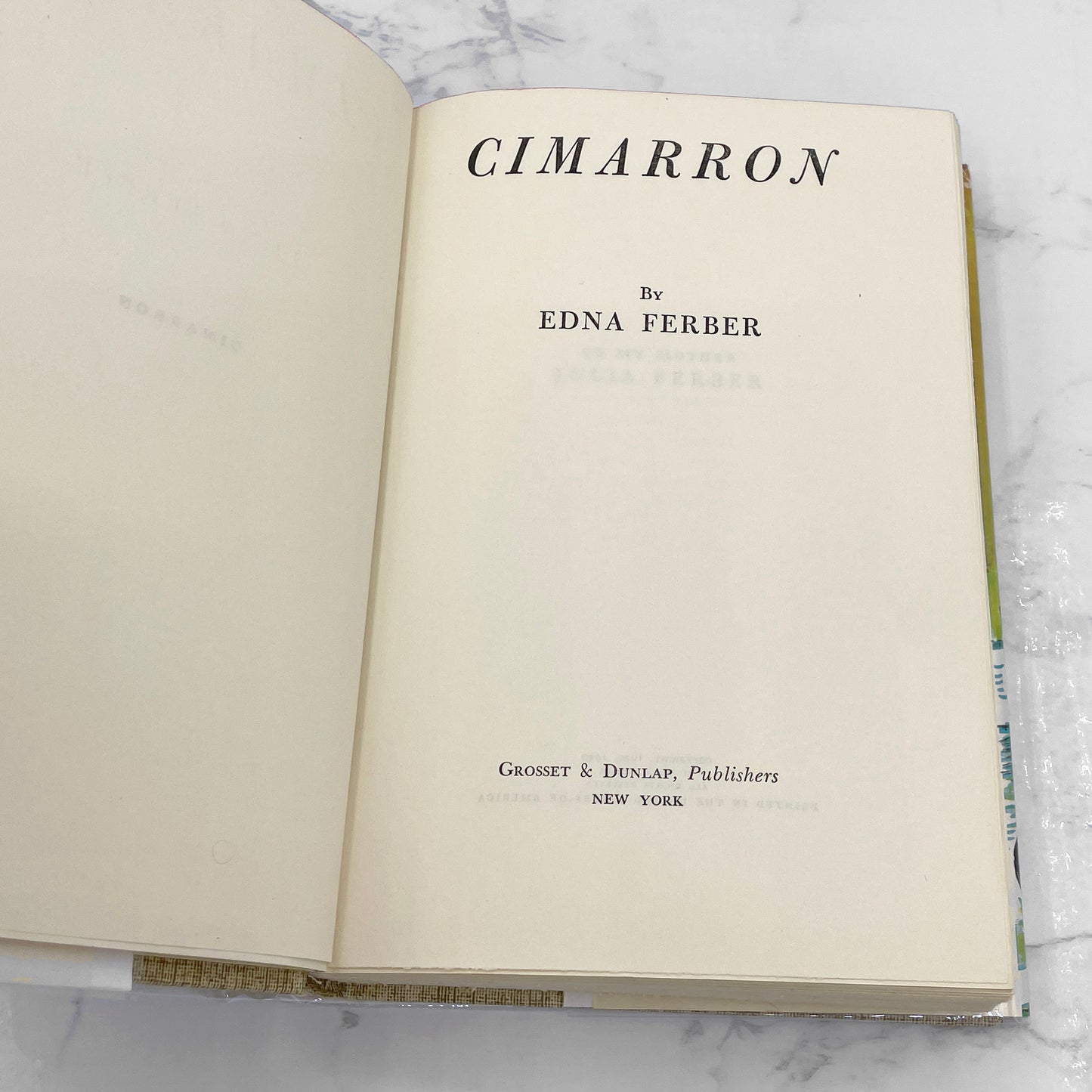Cimarron by Edna Ferber [ANTIQUE HARDCOVER] 1930 • Grosset & Dunlap